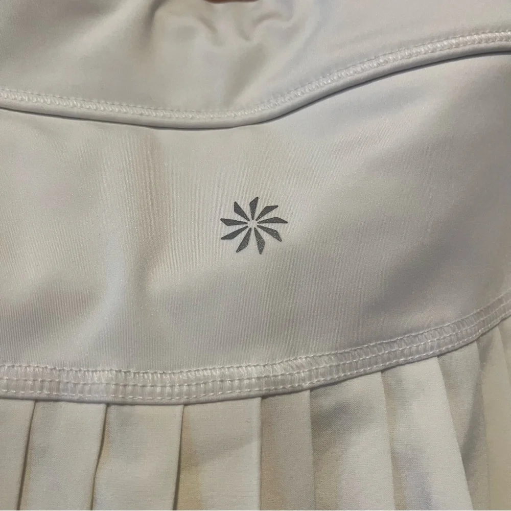 Athleta Advantage Skort Size XL White Pleated Tennis Golf - Picture 5 of 10
